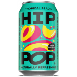 Hip Pop Soda - Tropical Peach 12 x 330ml