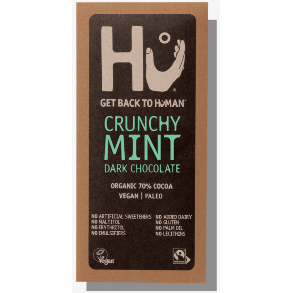 Hu Chocolate - Crunchy Mint Dark Chocolate 12 x 60g