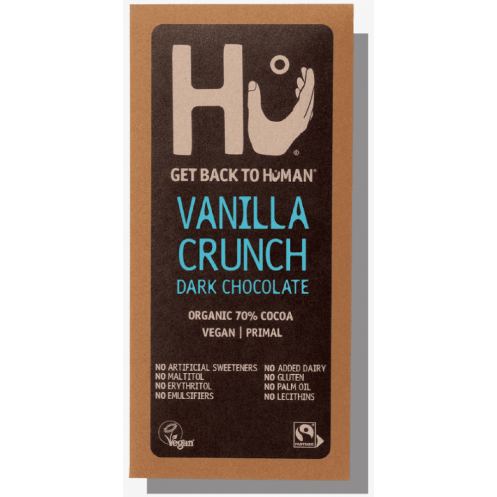 Hu Chocolate - Vanilla Crunch Dark Chocolate 12 x 60g