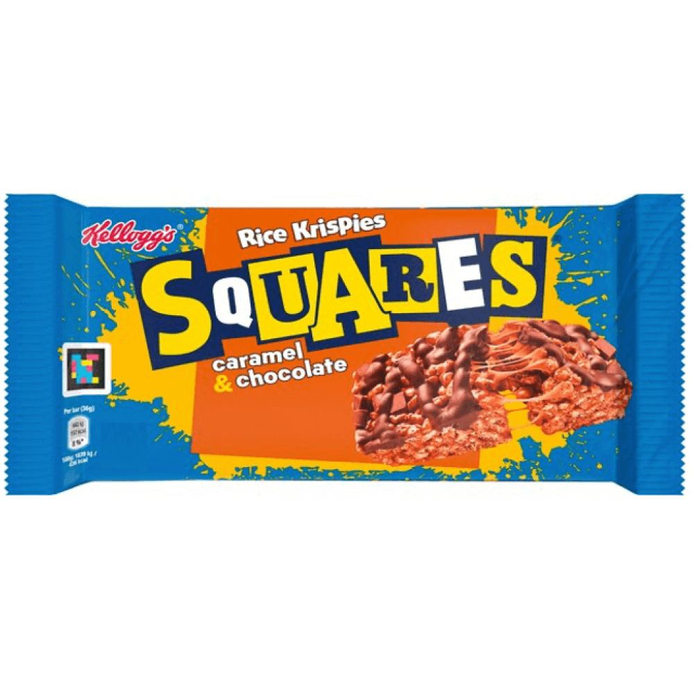Kelloggs Squares - Caramel & Chocolate 30 x 36g