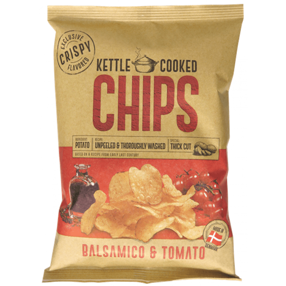 Kettle Cooked Chips -Balsamic Tomato 8 x 150g