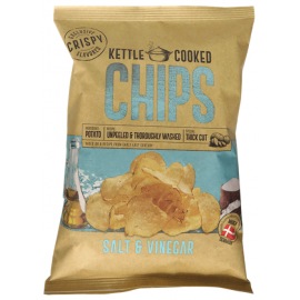 Kettle Cooked Chips - Sea Salt & Vinegar 8 x 150g