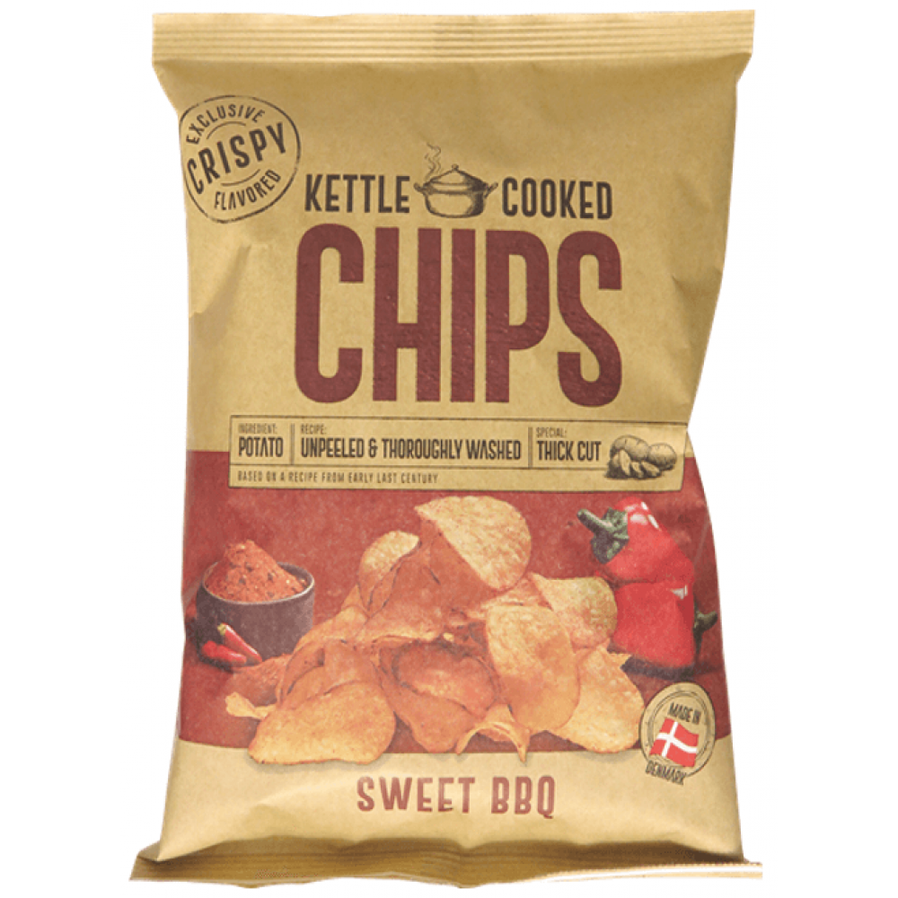 Kettle Cooked Chips - Sweet BBQ 8 x 150g
