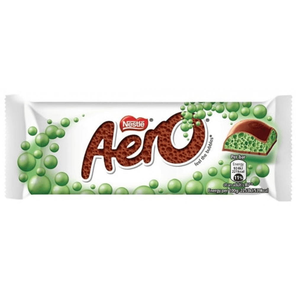 Nestle Aero Bubbly Peppermint Mint 24 x 36g
