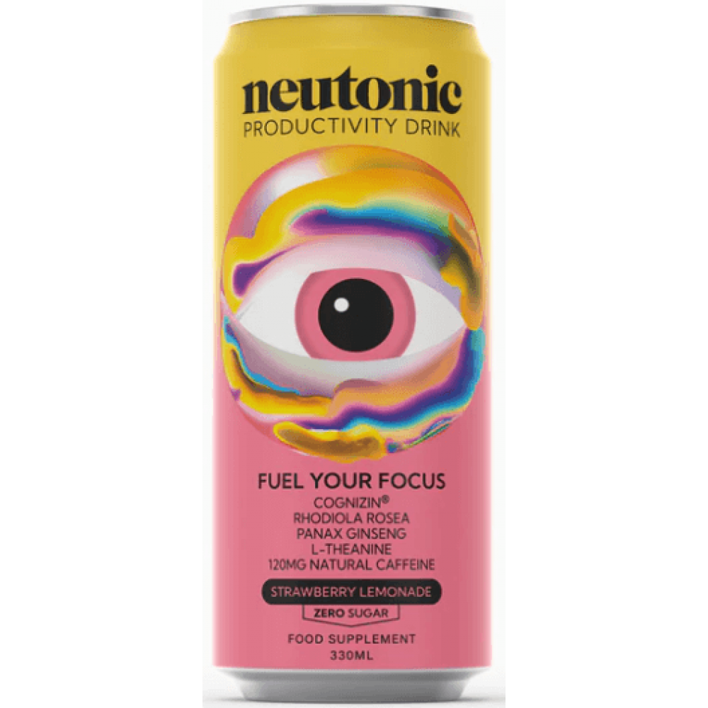 Neutonic Productivity Drink - Strawberry Lemonade 12 x 330ml