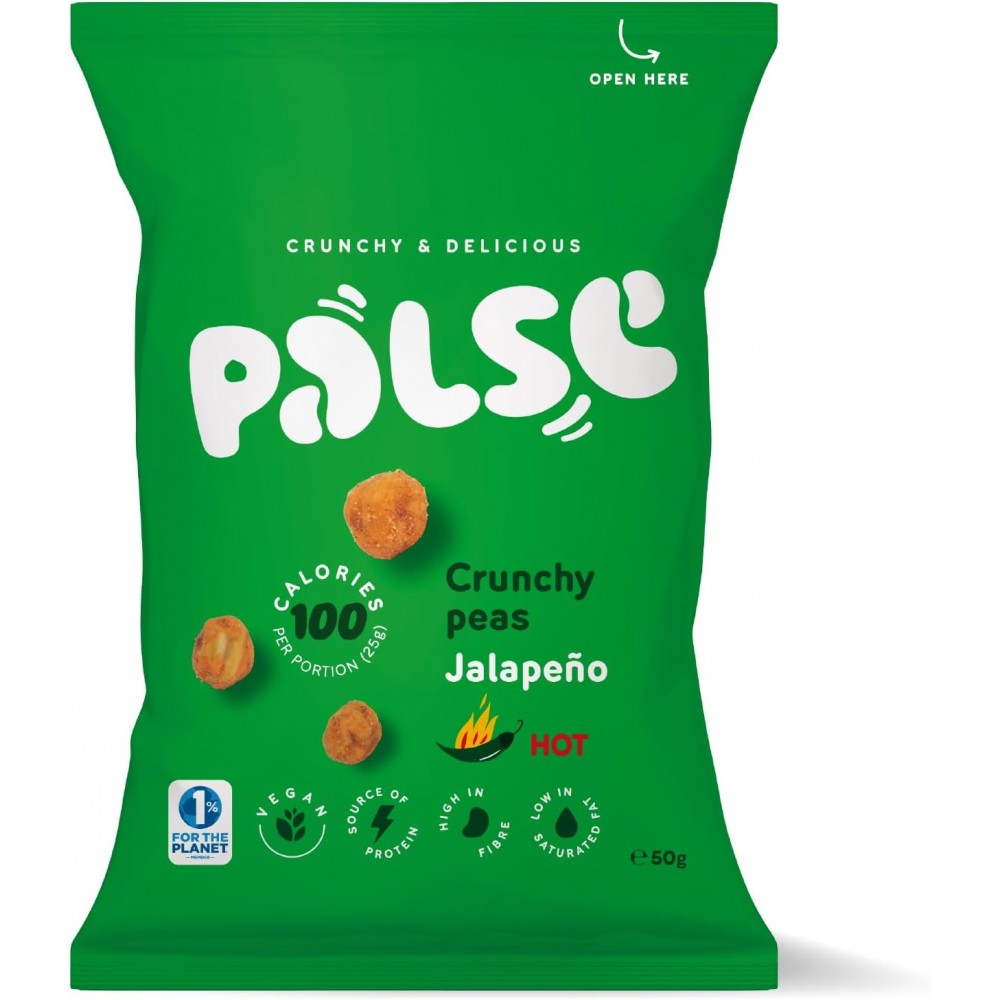 Palse - Crunchy Peas Jalapeno 12 x 50g