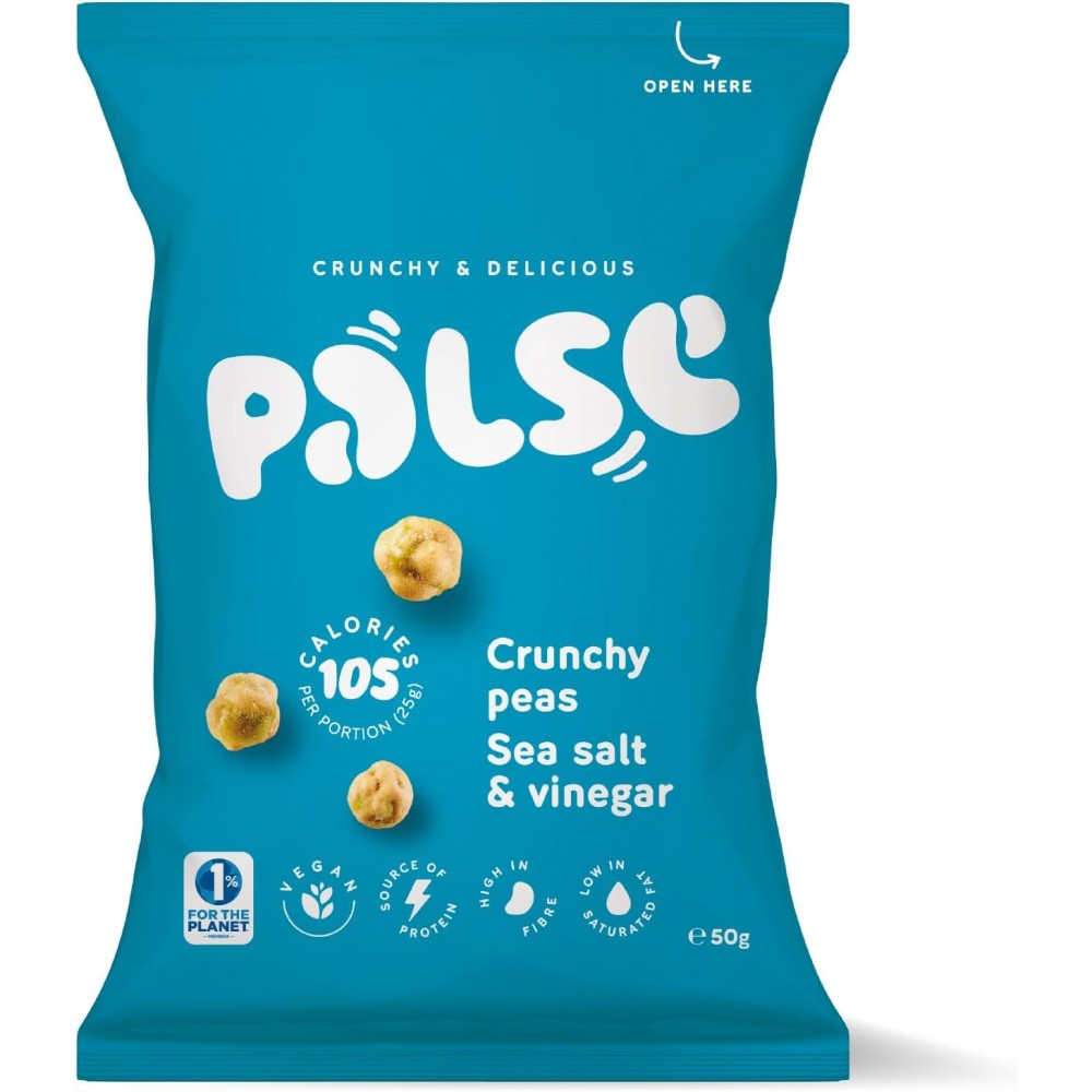 Palse - Crunchy Peas Sea Salt & Vinegar 12 x 50g