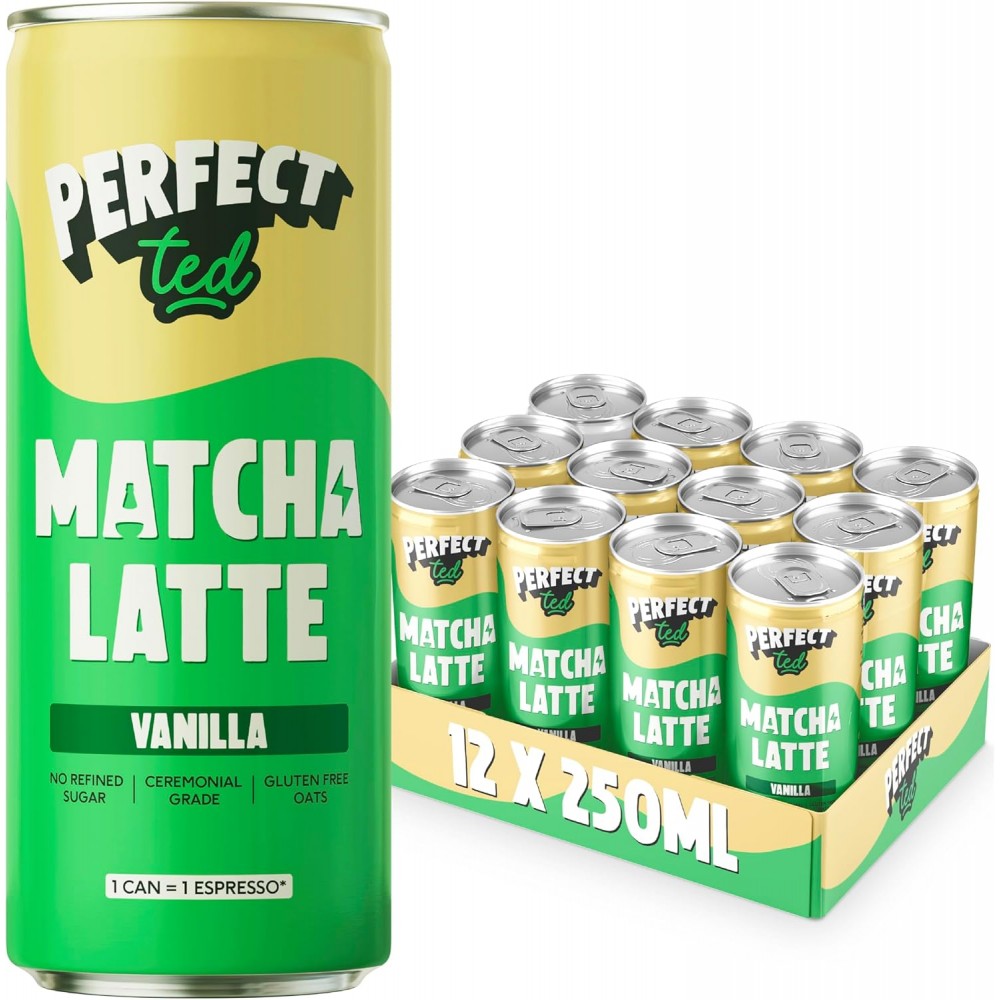 Perfect Ted Matcha Latte - Vanilla 12 x 250ml