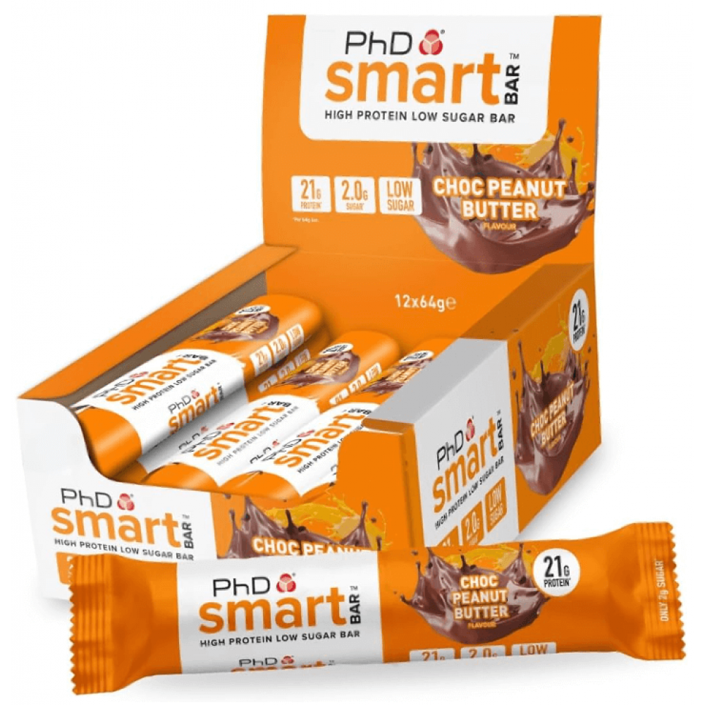 PhD Smart Bar - Chocolate Peanut Butter 12 x 64