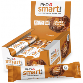 PhD Smart Bar - Salted Caramel 12 x 64