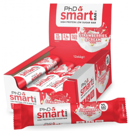 PhD Smart Bar - Strawberries & Cream 12 x 64