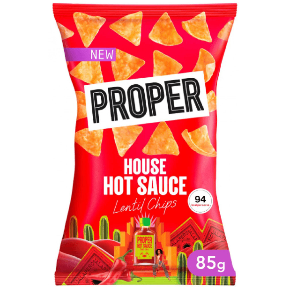 Proper Chips - House Hot Sauce 8 x 85G