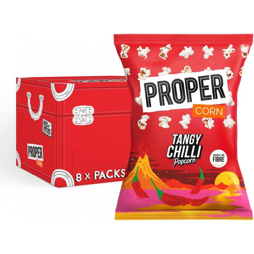 Proper - Tangy Chill Popcorn 8 x 70g