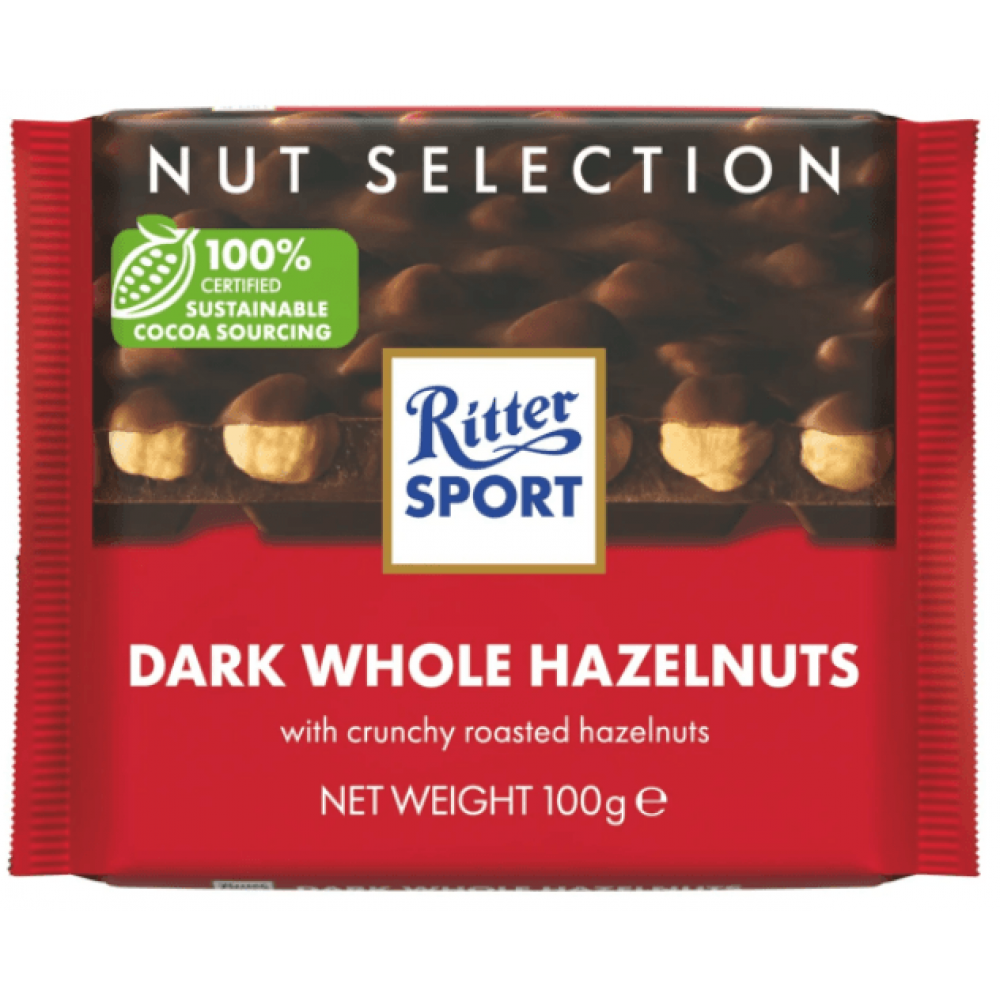 Ritter Sport - Dark Whole Hazelnuts 10 x 100g