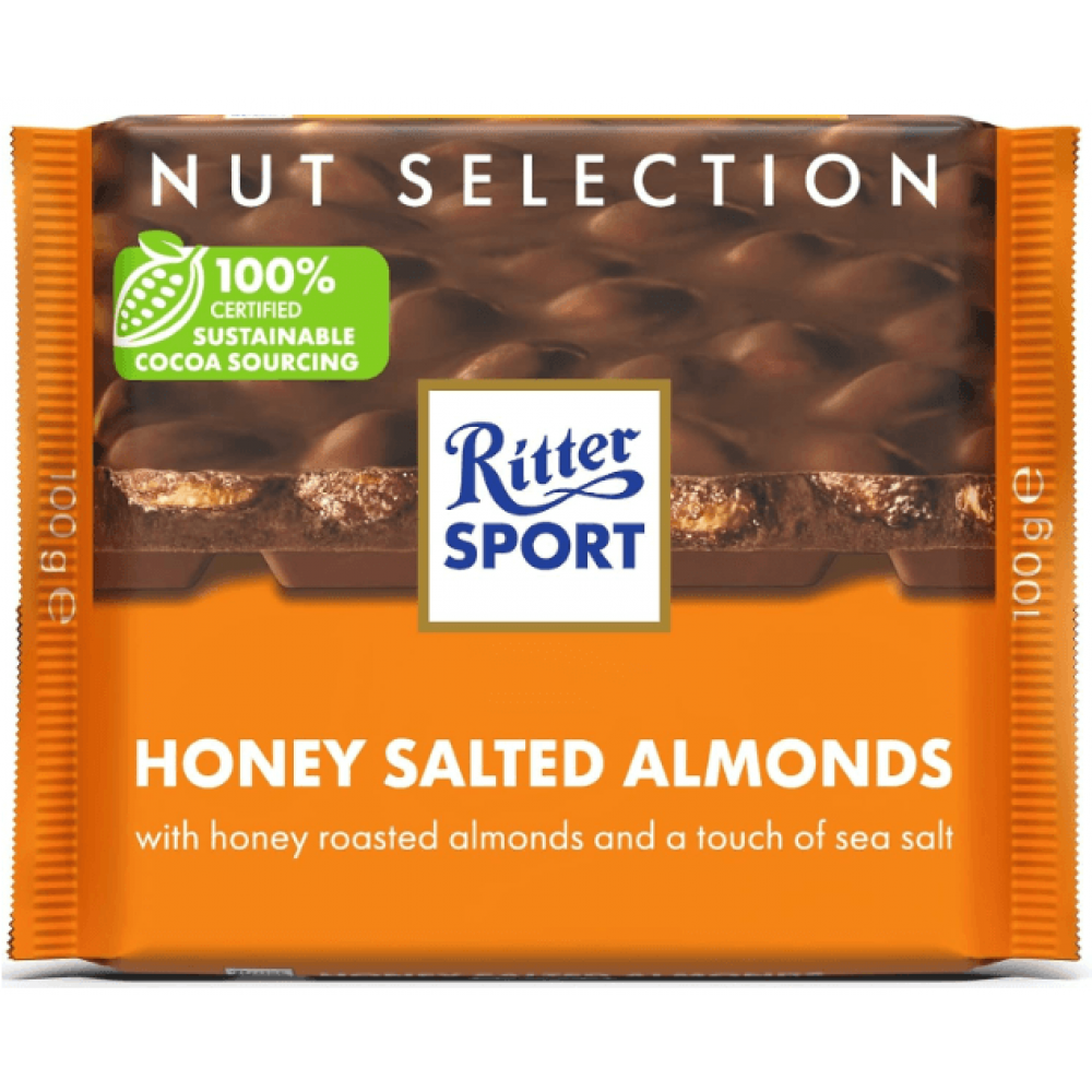 Ritter Sport - Honey Salted Almonds 11 x 100g