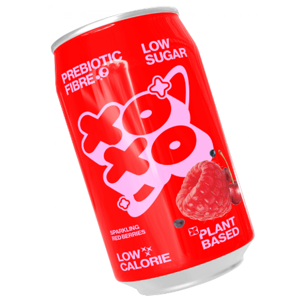 XOXO Prebiotic Soda - Sparkling Red Berries 12 x 330ml