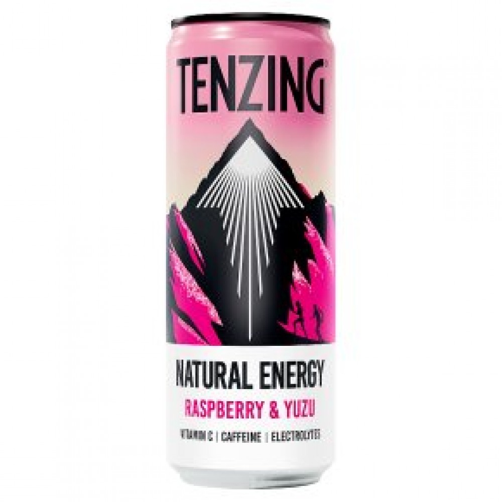 Tenzing Natural Energy - Raspberry & Yuzu - 12 x 330ml