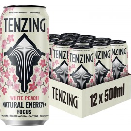 Tenzing Natural Energy - White Peach 12 x 500ml