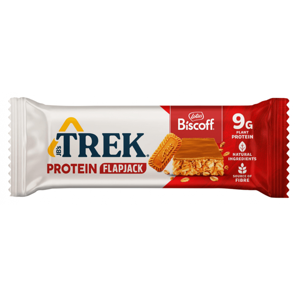 Trek Protein Flapjack - Biscoff 16 x 50g Trek Protein Flapjack - Biscoff 16 x 50g