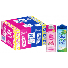 Vita Coco PMP £1 - Pure & Strawberry Coconut Water 24 x 250ml