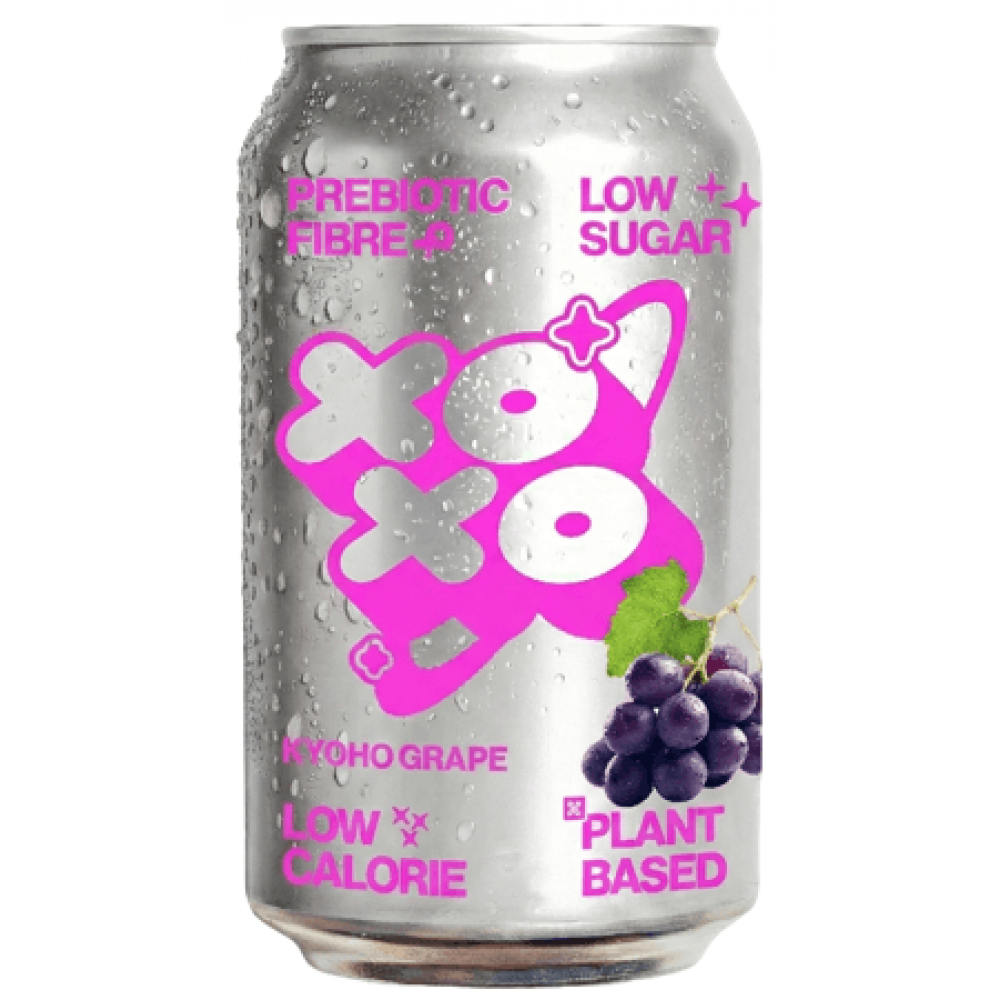 XOXO Prebiotic Soda - Sparkling Kyoho Grape 12 x 330ml