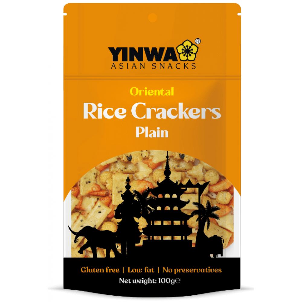 Yinwa Rice Crackers - Plain 12 x 100g