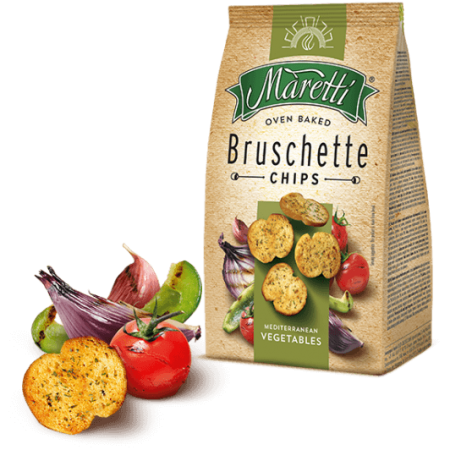 Maretti Bruschette Chips - Mediterranean Vegetables 15 x 70g