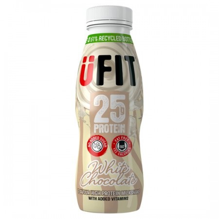 UFIT 25g Protein Shake - White Chocolate 10x330ml