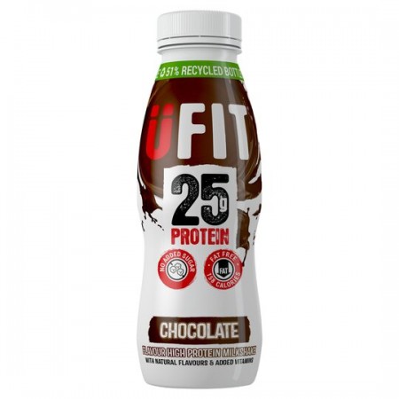 UFIT 25g Protein Shake - Chocolate 10x330ml