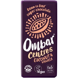 Ombar Raw Organic Chocolate - Coconut & Vanilla Chocolate 10 x 35g