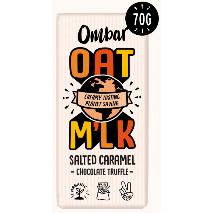 Ombar Oat M'lk Salted Caramel Truffel 10 x 70g