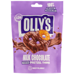Ollys Pretzel - Milk Chocolate Thins - 10 x 90g