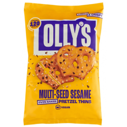 Ollys Pretzel Thins - Multi Seed Sesame - 10 x 35g