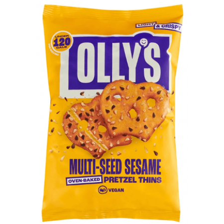 Ollys Pretzels - Multi Seed Sesame Thins - 7 x 140g