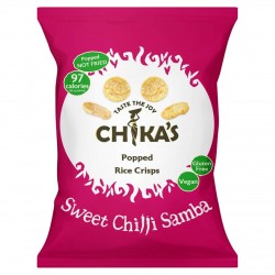Chikas Popped Rice Crisps 22g - Sweet Chilli Samba 21 x 22g