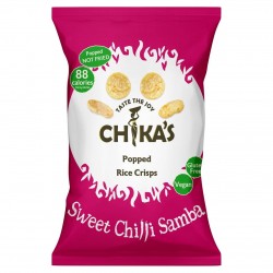 Chikas Popped Rice Crisps 80g - Sweet Chilli Samba 8 x 80g