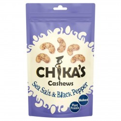 Chikas Nuts - Sea Salt & Black Pepper Cashews 12 x 100g