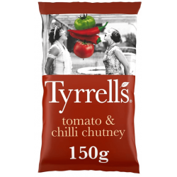 Tyrrells Crisps - Tomato & Chilli Chutney 8 x 150g