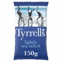 Tyrrells Crisps - Lightly Sea Salted  8 x 150g