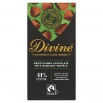 Divine Chocolate - 41% Dark Chocolate with Hazelnut Truffle - 15 x 90g