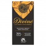Divine Chocolate - 70% Dark Chocolate - 15 x 90g