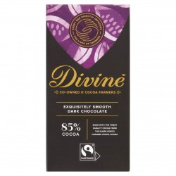 Divine Chocolate - 85% Dark chocolate - 15 x 90g