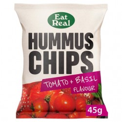 Eat Real Hummus Chips - Tomato & Basil - 18 x 45g