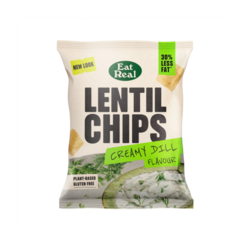 Eat Real Lentil Chips - Creamy Dill Lentils 18 x 40g