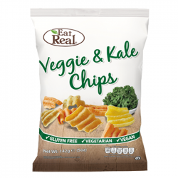 Eat Real Veggie Tomato, Spinach & Kale Chips - 10 x 80g