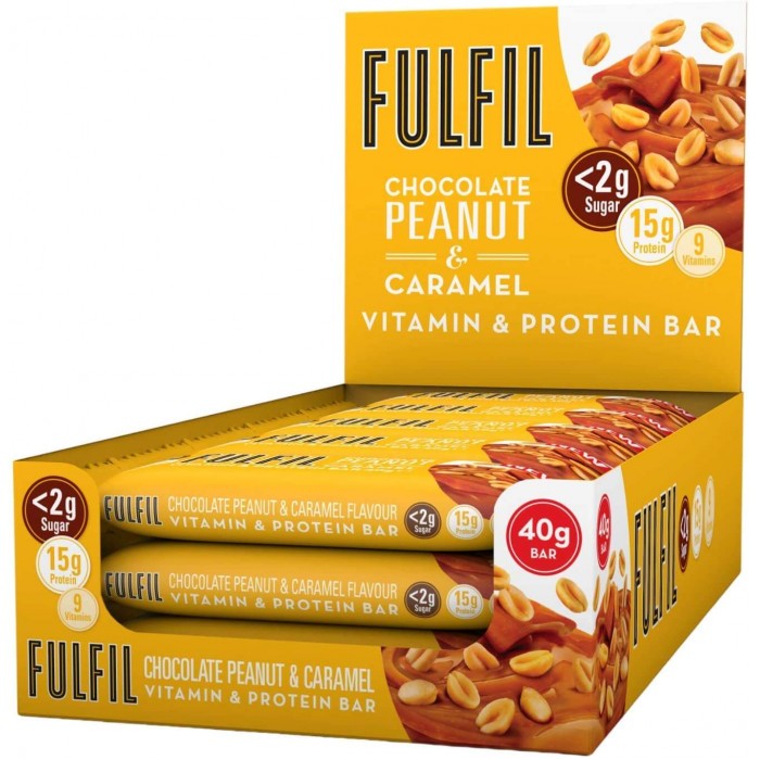 Fulfil 40g Vitamins & Protein Bar, Chocolate Peanut & Caramel 15 x 40g
