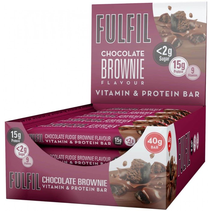 Fulfil 40g Vitamins & Protein Bar, Chocolate Brownie 15 x 40g