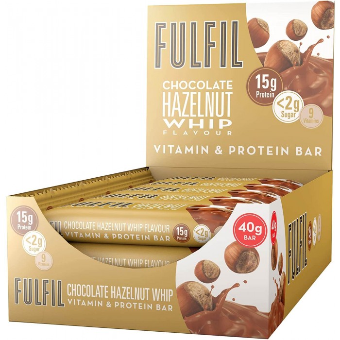Fulfil 40g Vitamins & Protein Bar, Chocolate Hazelnut Whip 15 x 40g