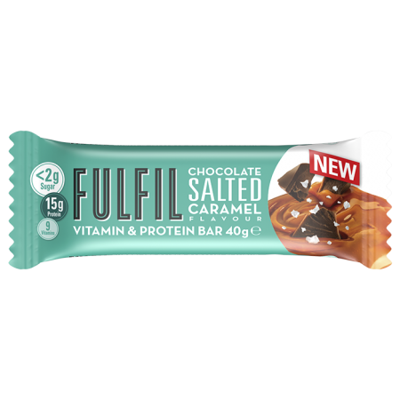 Fulfil Vitamins & Protein Bar, Salted Caramel - 15 x 55g