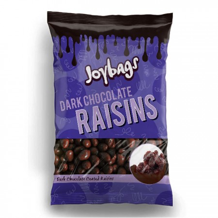Joybags Dark Chocolate Raisins | 12 x 150g